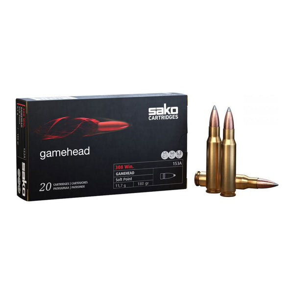 Sako Gamehead 308 WIN 180Gr - Centrefire Ammo - 20 Rounds