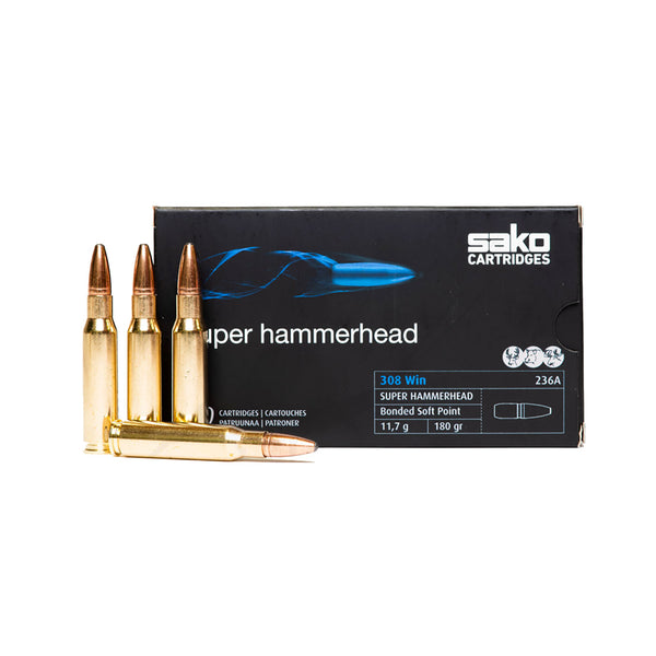Sako Super Hammerhead 308 WIN 180Gr - Centrefire Ammo - 20 Rounds
