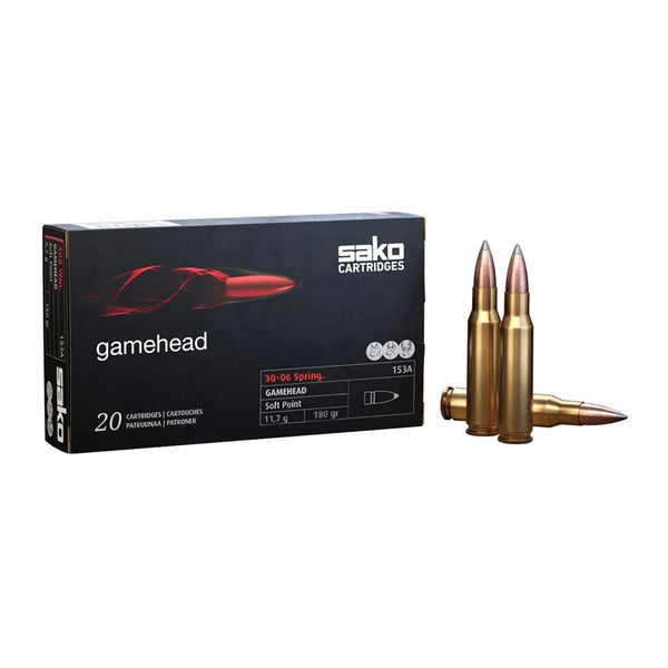 Sako Gamehead 30-06 SPRG 180Gr - Centrefire Ammo - 20 Rounds