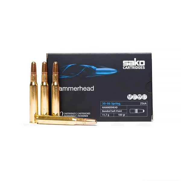 Sako Hammerhead 30-06 SPRG 180Gr - Centrefire Ammo - 20 Rounds