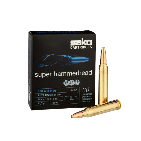 Sako Super Hammerhead 300 WM 180Gr - Centrefire Ammo - 10 Rounds