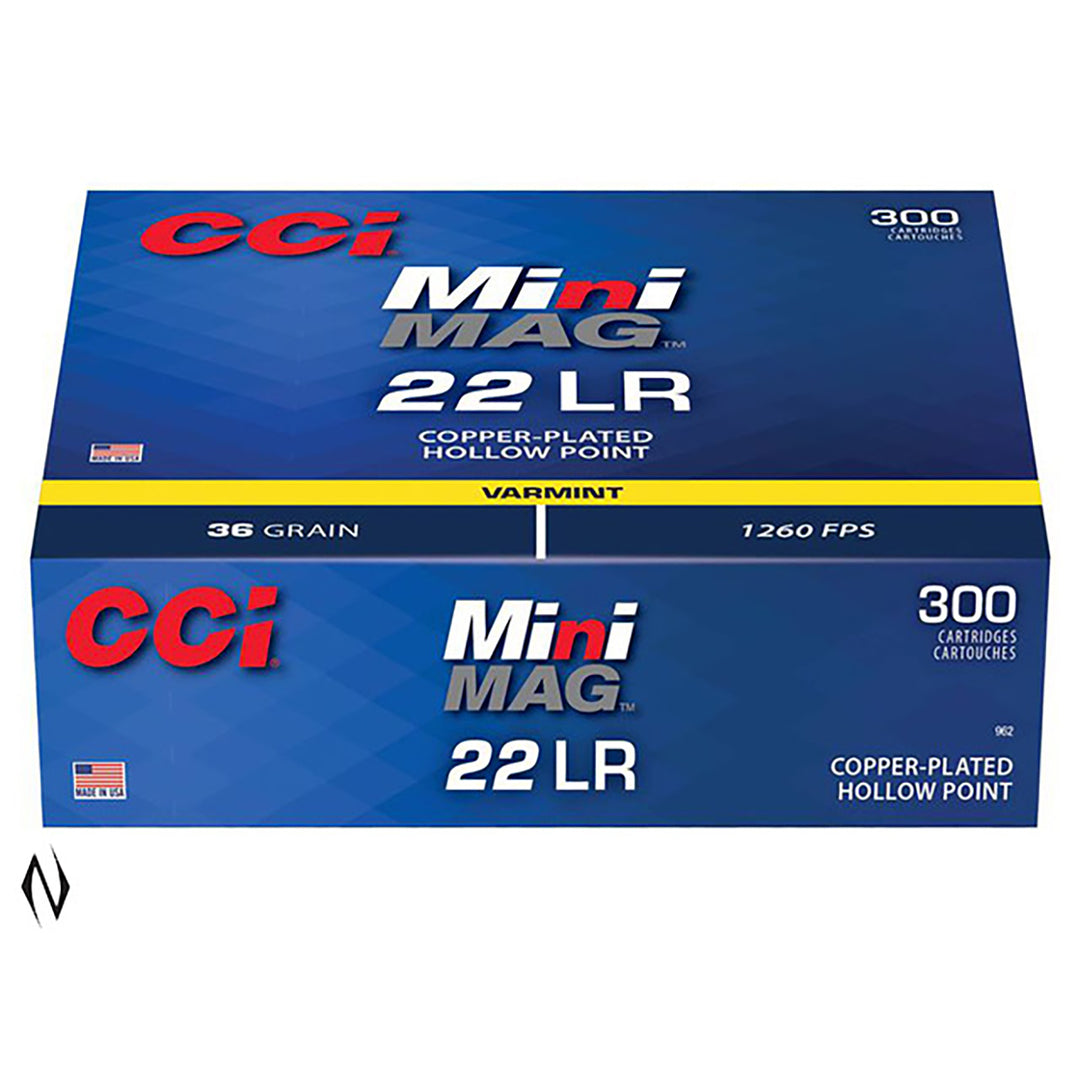 CCI 22LR Mini Mag 36gr Hv Hp Rimfire Ammo - 300 Rounds .22 LR