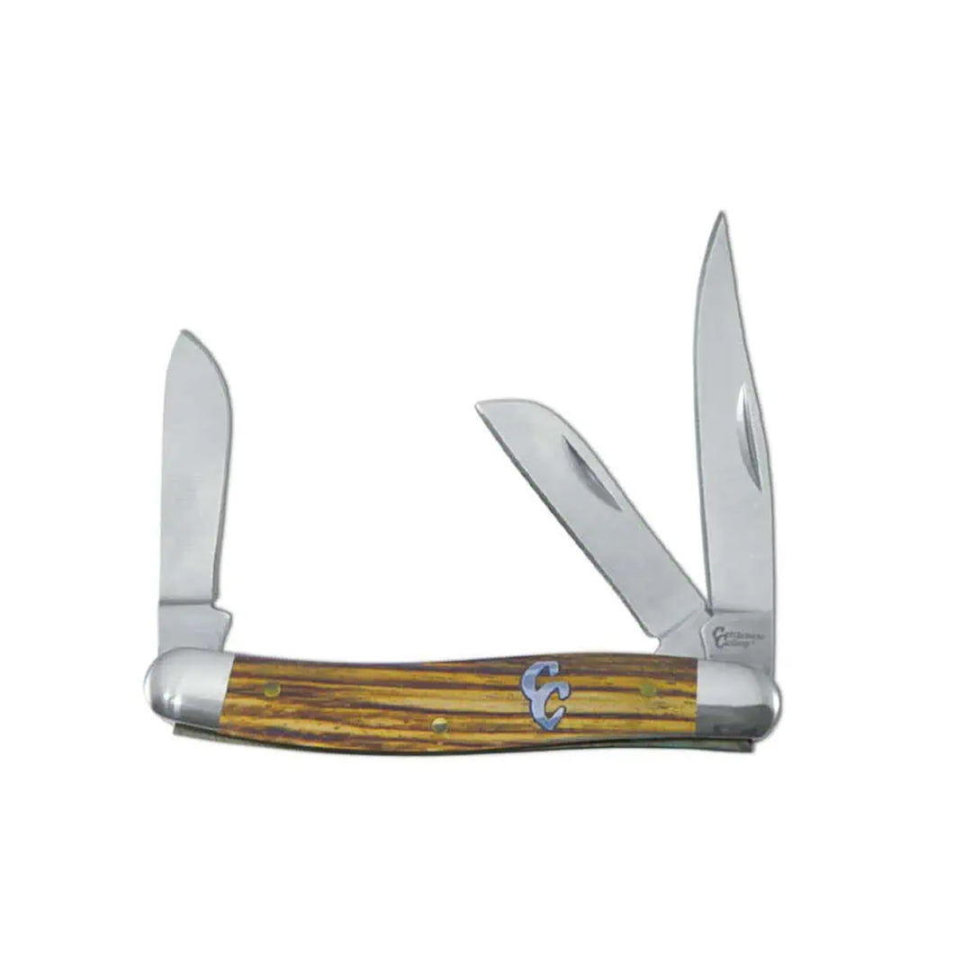 American Buffalo Sagebrush Stockman Wood 3 Blade