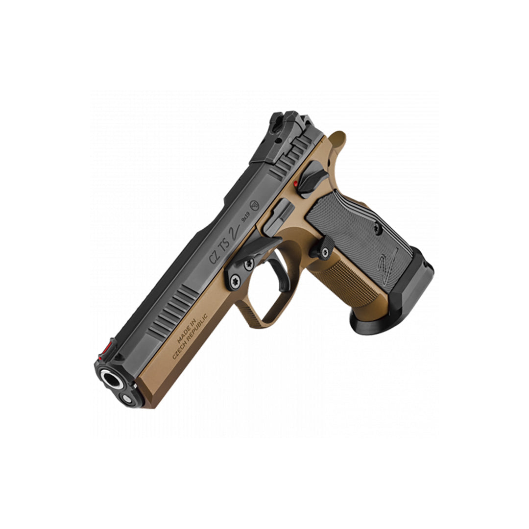 CZ TS 2 9MM Deep Bronze 134mm 2 S/Mags 10rnd Mag Pistol 9mm