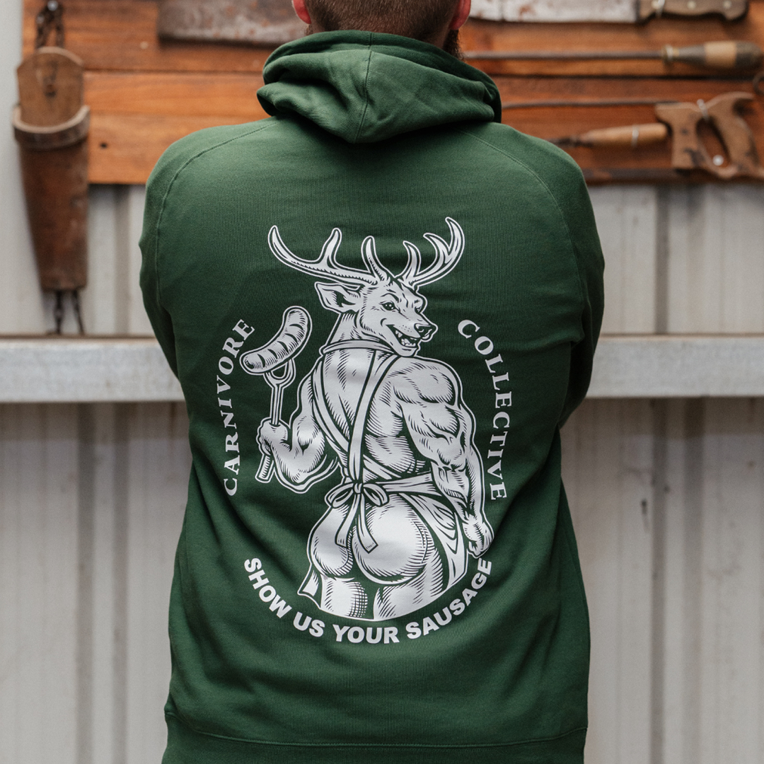 Carnivore Collective Show Us Your Sausage Hoodie