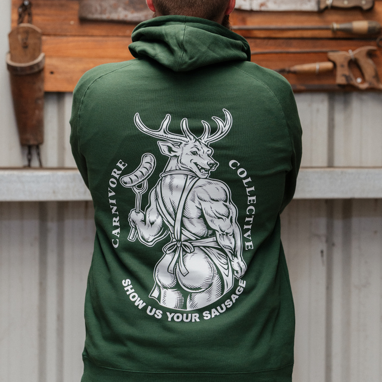 Carnivore Collective Show Us Your Sausage Hoodie