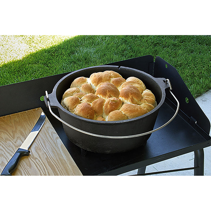 Camp Chef Cast Iron Deluxe Dutch Oven- 6 Quart - 10in 10in