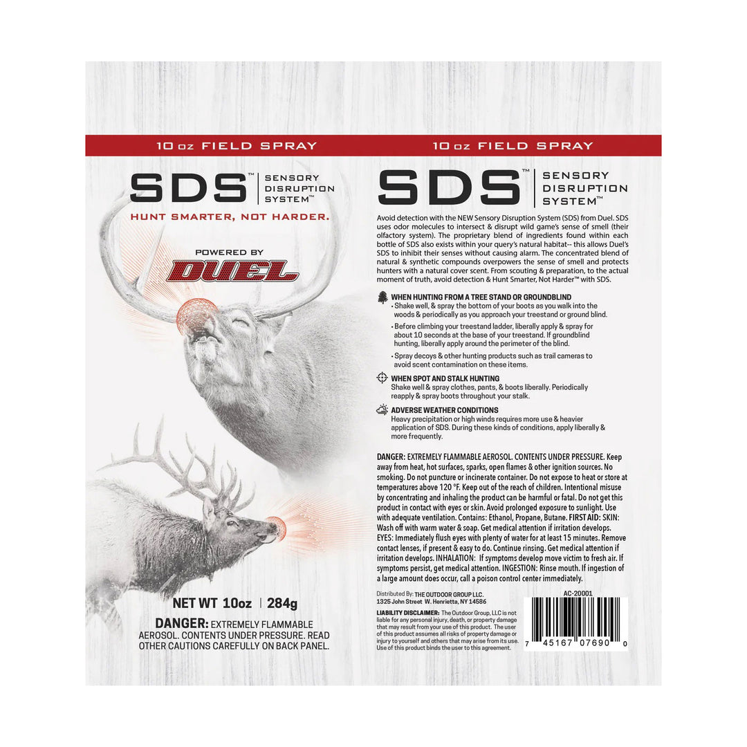 Duel Game Calls SDS Field Spray - 10Oz