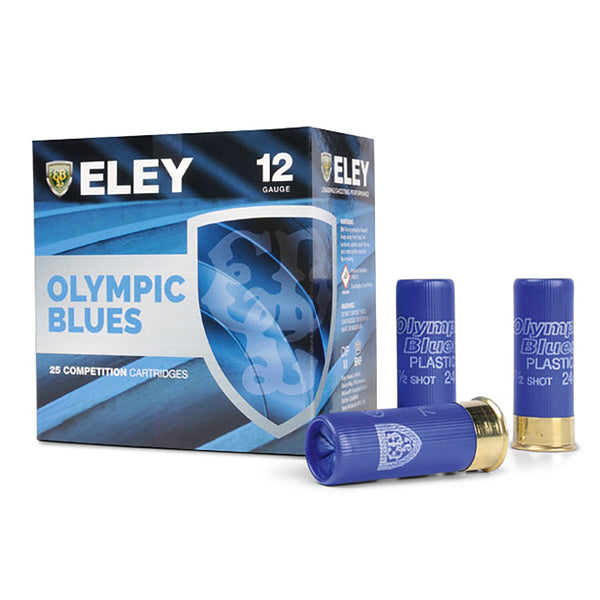 Eley Olympic Blues 12G 28gr 7.5 1250FPS Shot Shell - 250 Round Slab