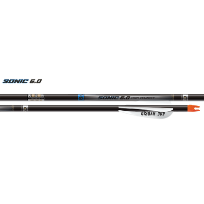 Easton Sonic 6.0 Match Grade - Hybrid 26 Fletched Arrows - 6 Pack