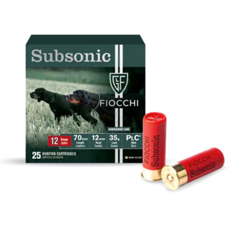 Fiocchi Subsonic 20G 30Gr 7.5 770 FPS Shot Shell - 25 Rounds Calibre - 20 GAUGE