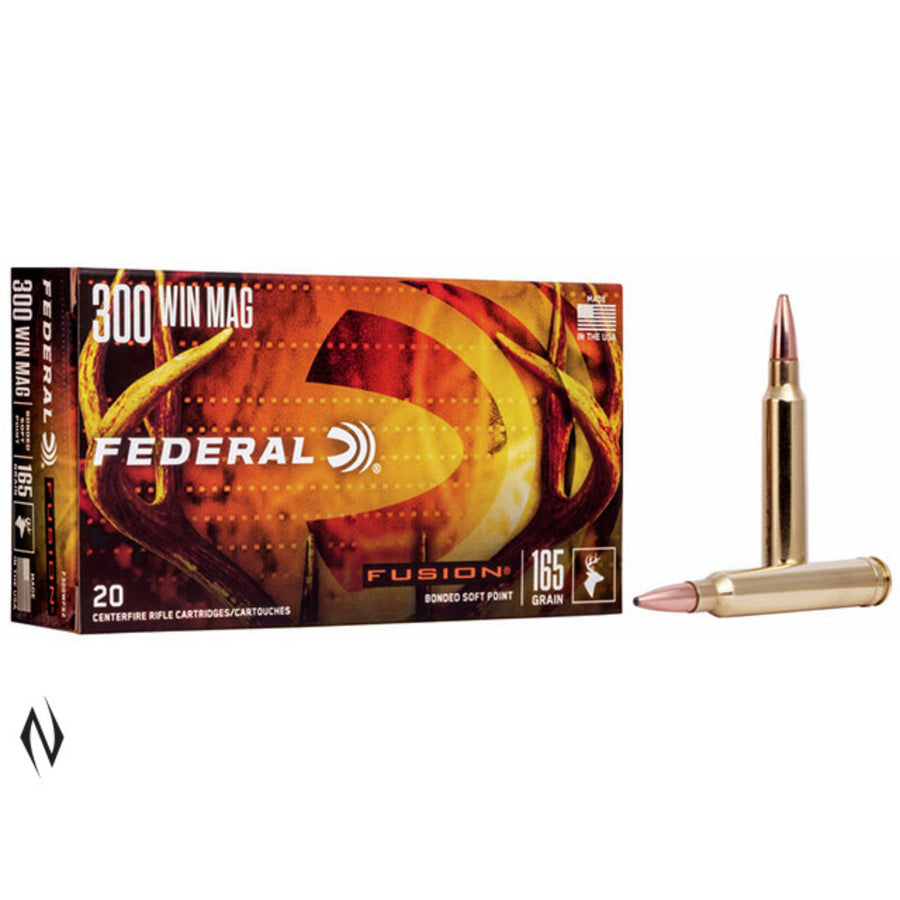 Federal Fusion 300 Win Mag 165 Grain - Centrefire Ammo - 20 Rounds .300 WIN MAG