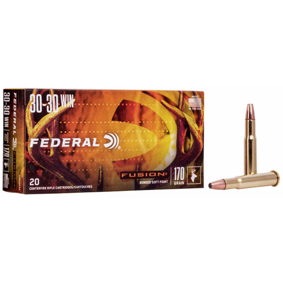 Federal Fusion 30-30 Win 170 Grain - Centrefire Ammo - 20 Rounds .30-30 WIN