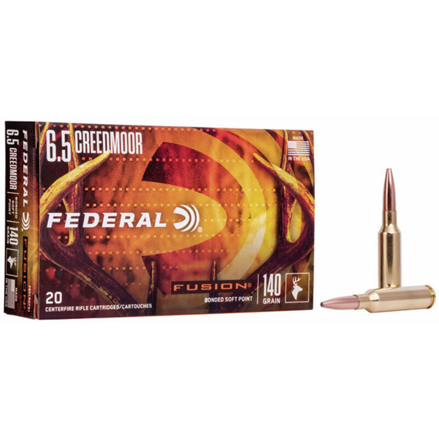 Federal Fusion 6.5 Creedmoor 140 Grain - Centrefire Ammo - 20 Rounds 6.5 CREEDMOOR