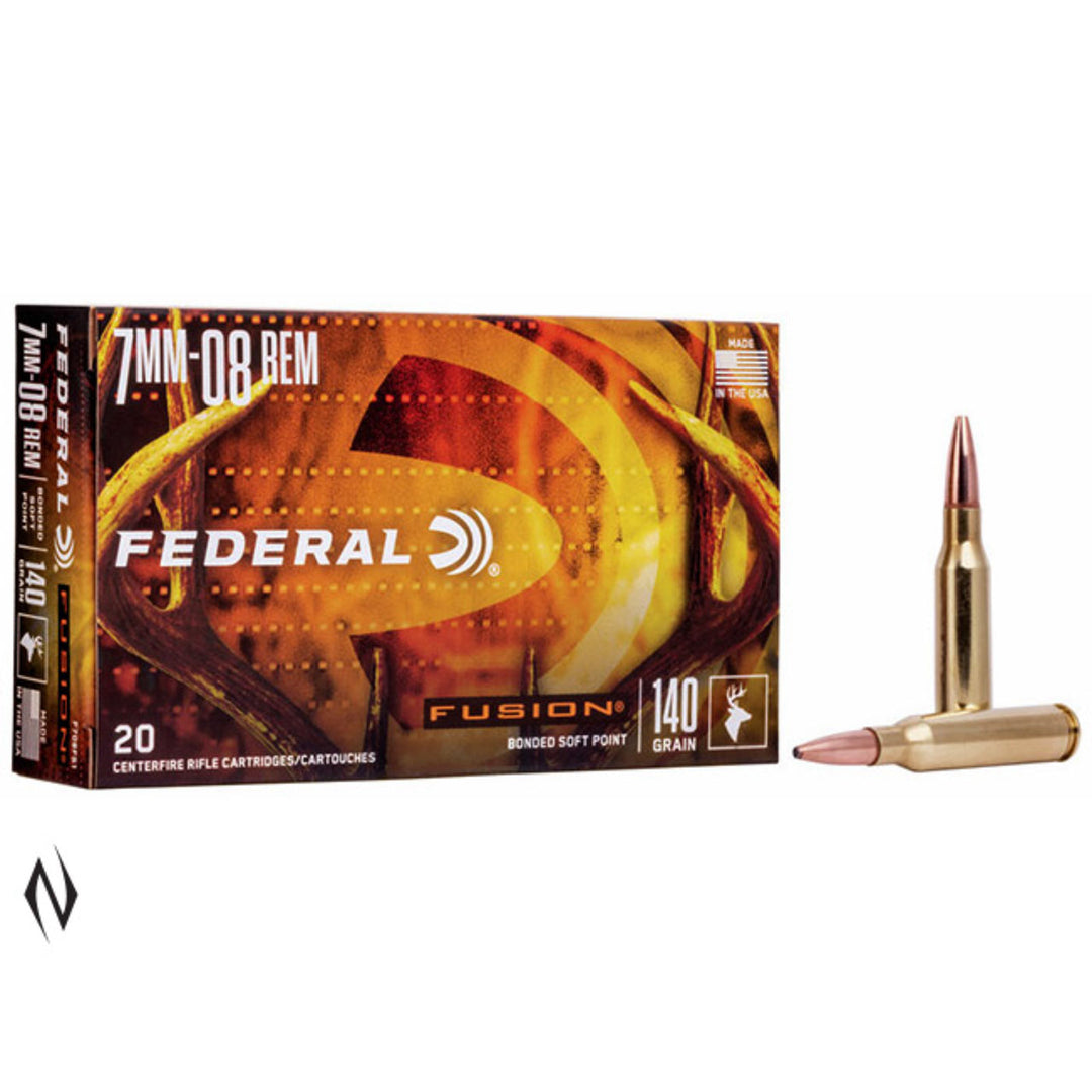 Federal Fusion 7mm-08 Rem 140 Grain - Centrefire Ammo - 20 Rounds .7MM-08 REM