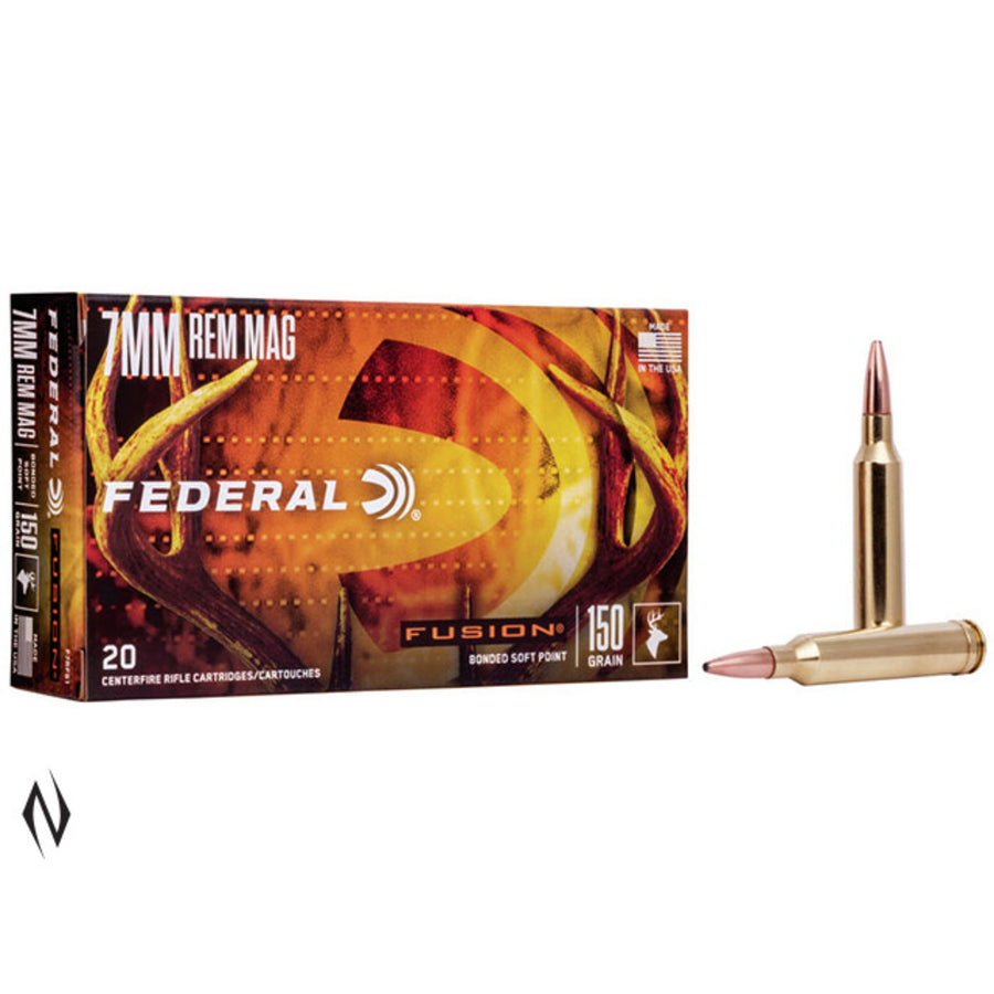 Federal Fusion 7mm Rem Mag 150 Grain - Centrefire Ammo - 20 Rounds 7MM REM MAG