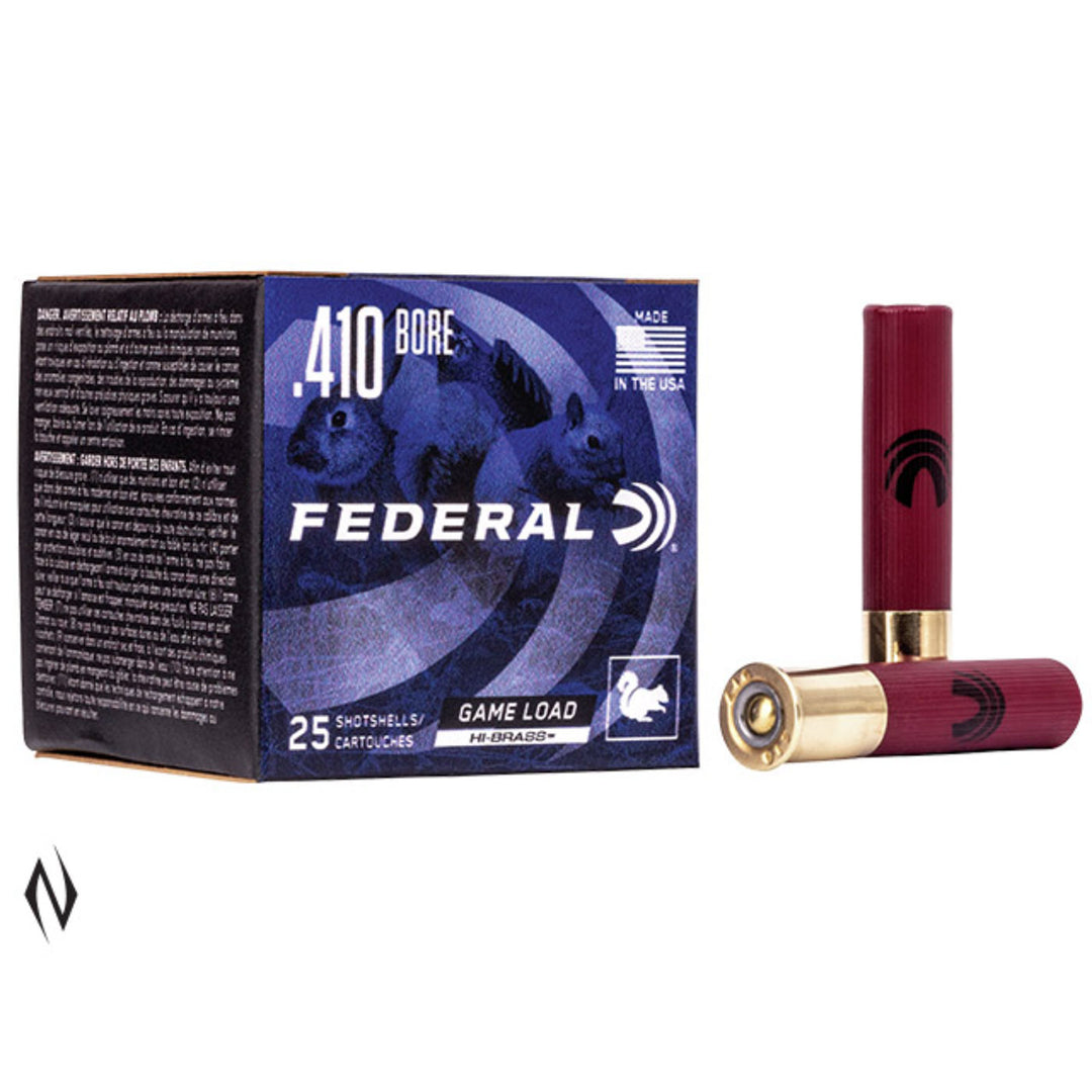 Federal Game-Shok Shot Shell - 3 Inch Load - 1135 FPS - Size 4 - 410 Gauge - 25 Rounds 410 GAUGE