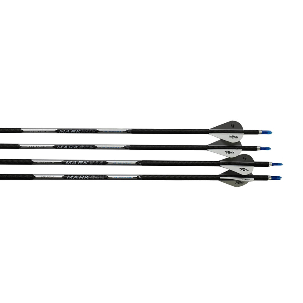G5 Mark Series 244 Fletched Carbon Arrows - 6 Pack