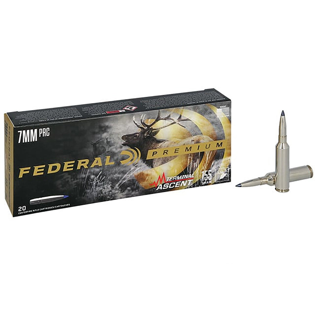 Federal Terminal Ascent 7mm PRC 155 Grain - Centrefire Ammo - 20 Rounds