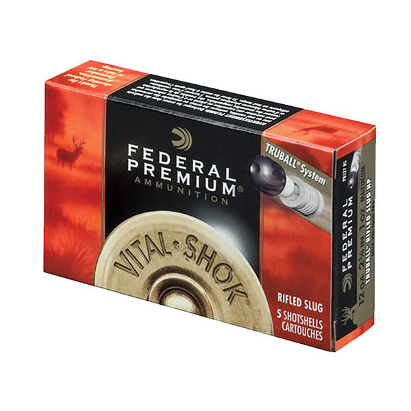 Federal Vital-shok 3inch 1oz Truball HP Rifled Slug - 12 gauge - 5 Pack