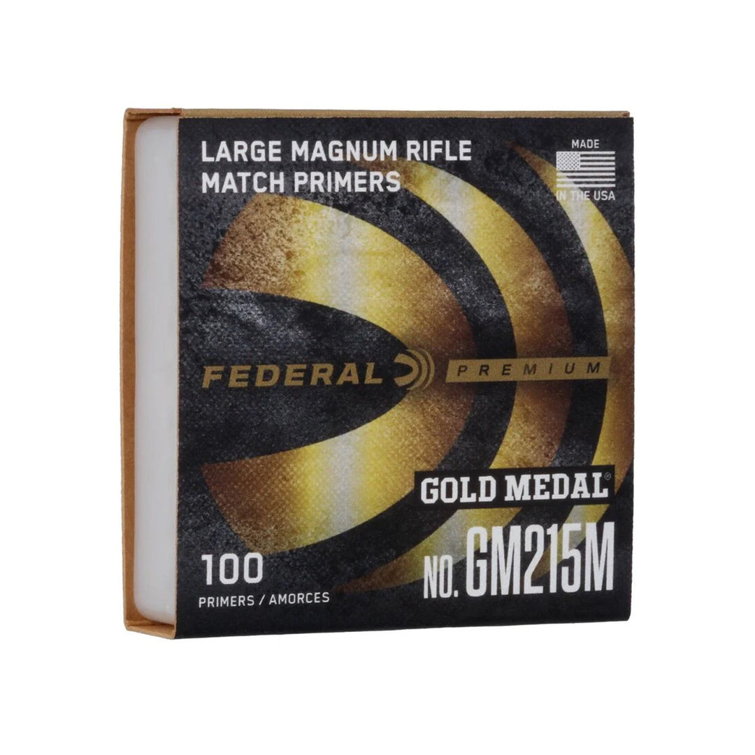 Federal Premium Gold Medal Large Magnum Rifle Match Primer - 100 Pack