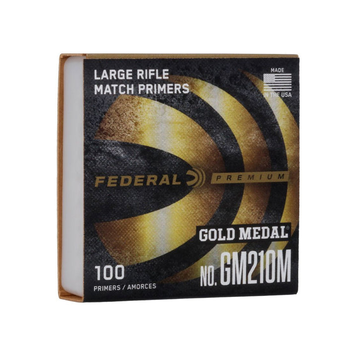 Federal Premium Gold Medal Large Rifle Match Primer - 100 Pack