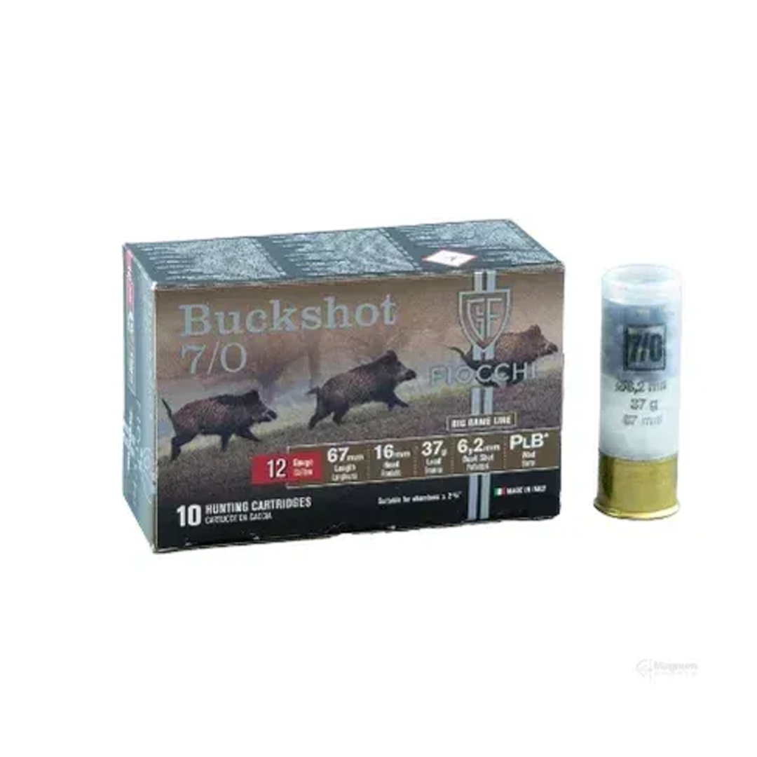 Fiocchi 12G 37GM Buckshot SSSG 26 Pellet 6.2mm Shot Shell - 250 Round Slab