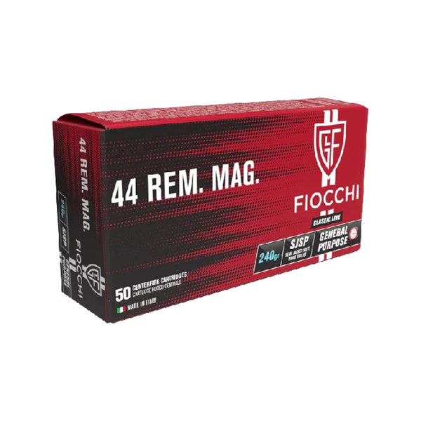 Fiocchi 44MAG 240GR SJSP Centrefire Ammo - 50 Rounds