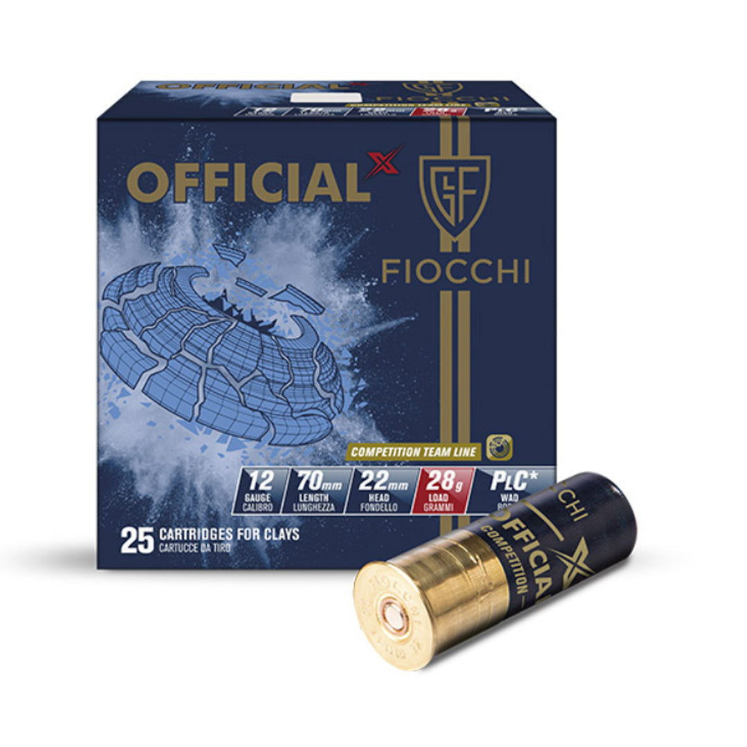 Fiocchi Offical X 12G 28GR 7.5 1312FPS Shot Shell - 25 Rounds