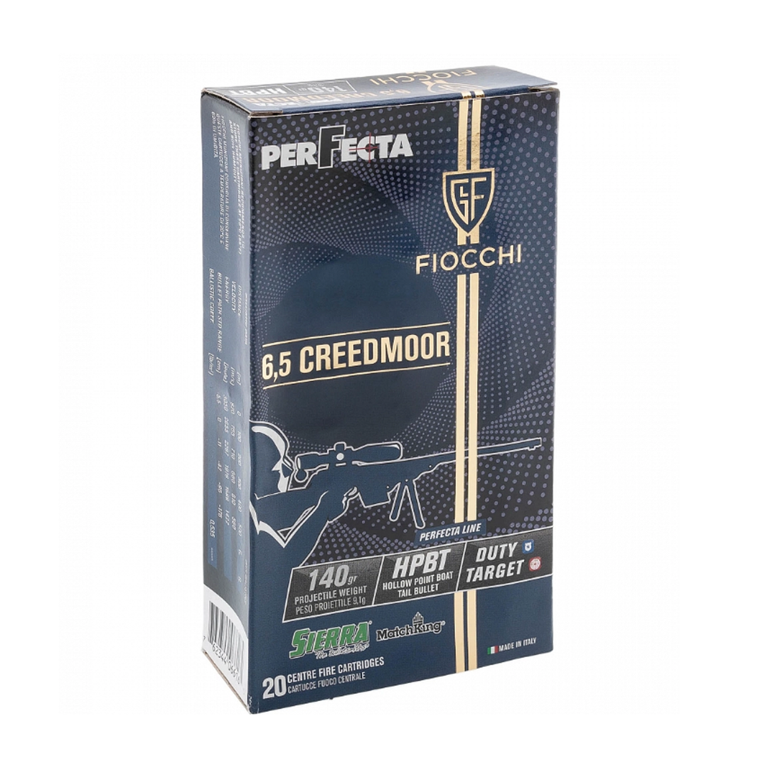 Fiocchi Perfecta 6.5CM 140GR 2650 FPS HPBT SMK Centrefire Ammo - 20 Rounds