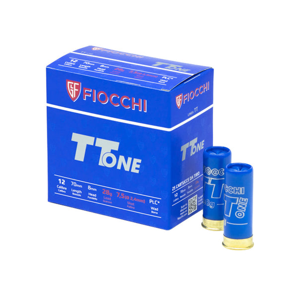 Fiocchi TT ONE 12G 28GR 7.5 1300FPS Shot Shell - 250 Round Slab