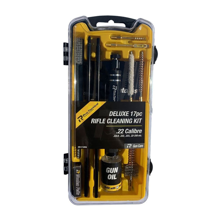 Pro-Tactical 17pc Rifle Cleaning Kit - .22cal / .223 / 22-250