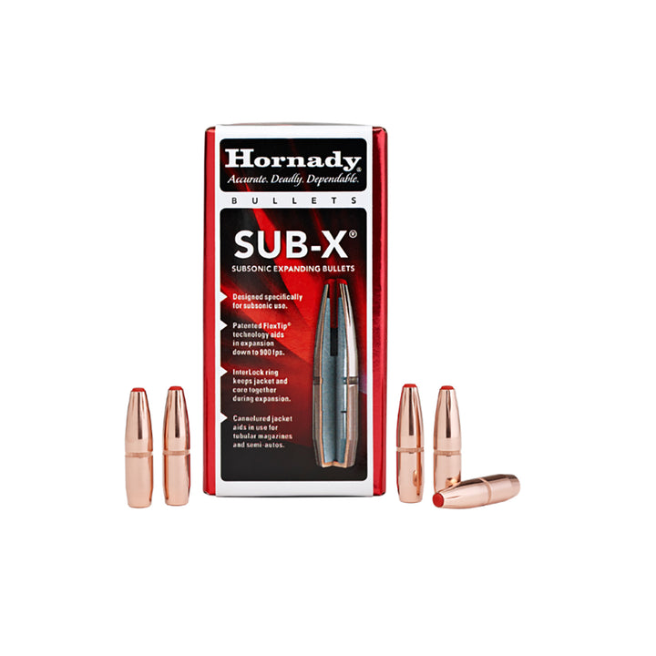 Hornady .30 Cal 175gr SUB-X Projectiles - 50 Pack (30-30 WIN) .30 CAL