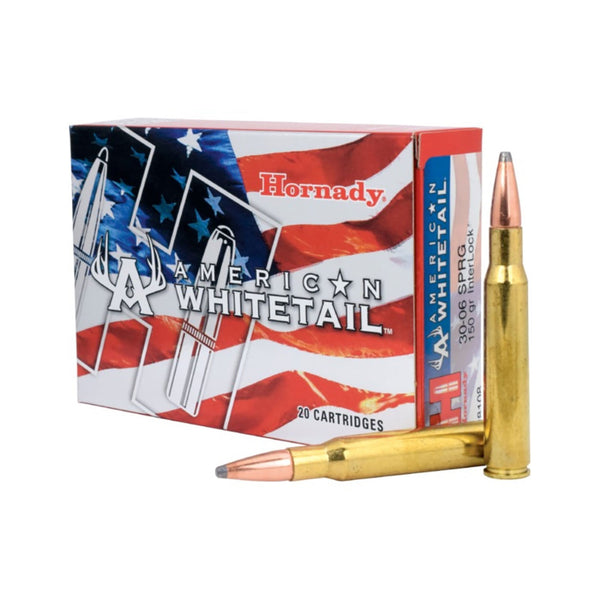Hornady American Whitetail 30-06 Sprg 180Gr Soft Point Centrefire Ammo - 20 Rounds