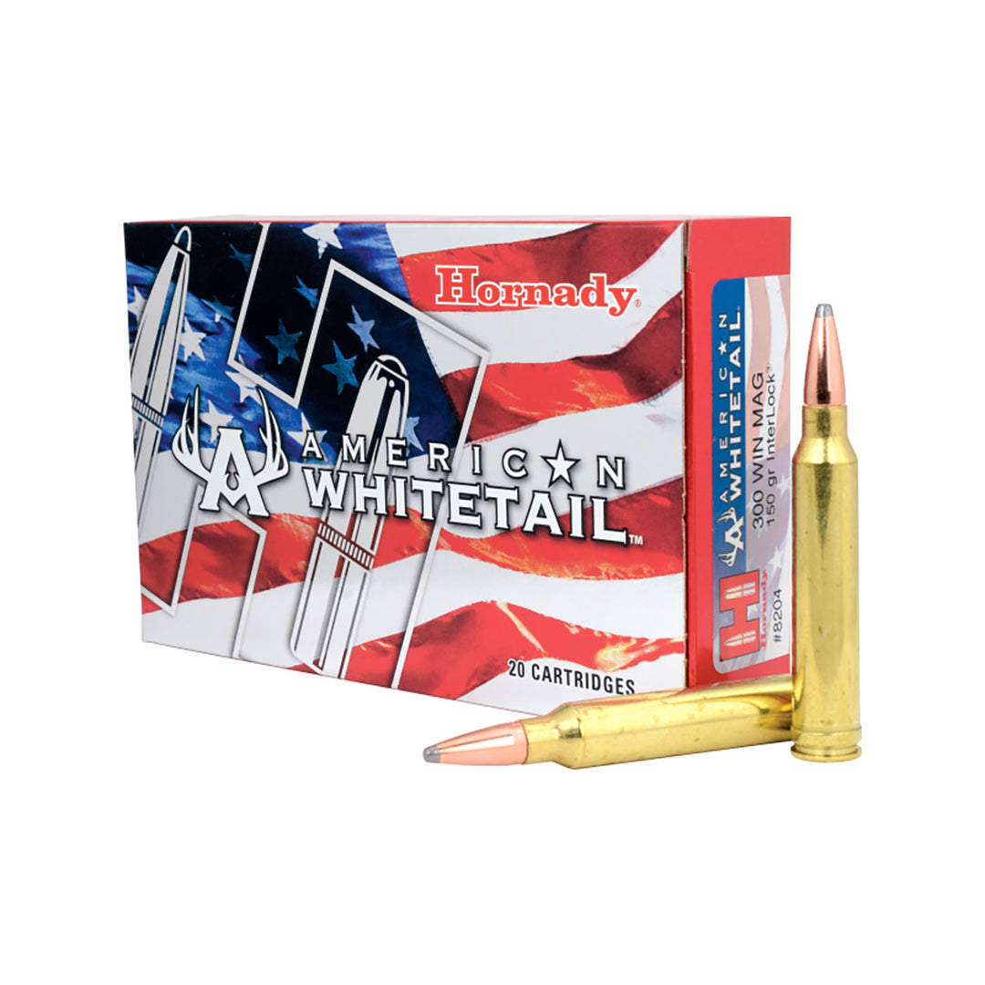 Hornady American Whitetail .300 WIN MAG 180Gr Soft Point Centrefire Ammo - 20 Rounds