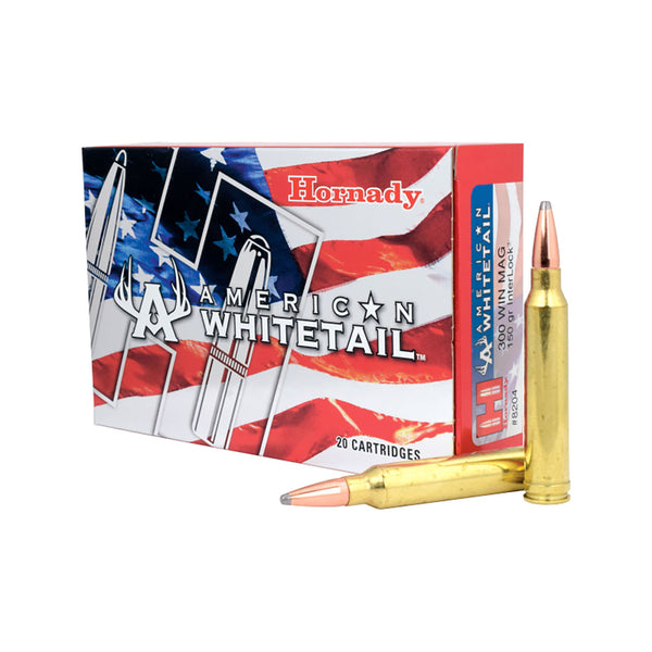 Hornady American Whitetail 300 Win Mag 180Gr Soft Point Centrefire Ammo - 20 Rounds