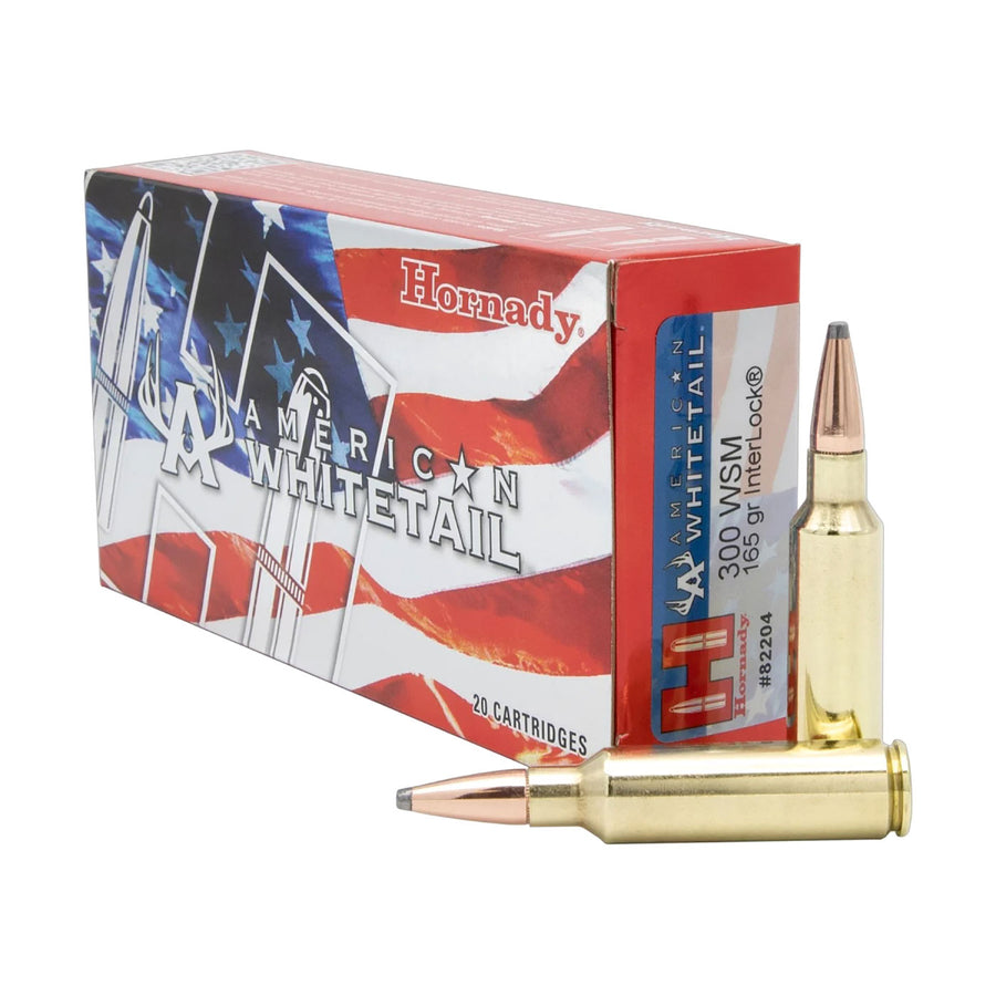 Hornady American Whitetail .300 WSM 165Gr Soft Point Centrefire Ammo - 20 Rounds