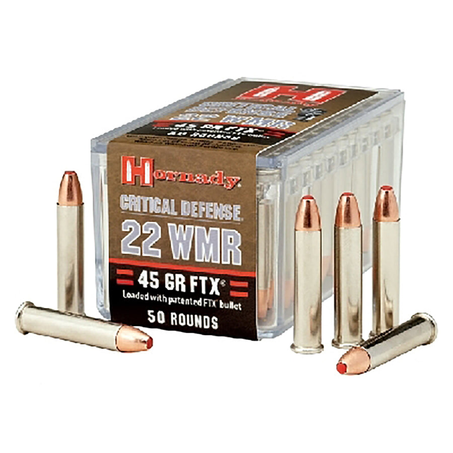 Hornady 22 WMR 45 GR FTX CD Rimfire Ammo - 50 Rounds .22 WMR