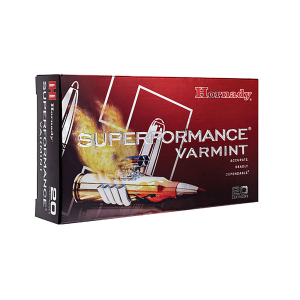 Hornady V-Max 22-250 Rem 50Gr Polymer Tip Centrefire Ammo - 20 Rounds