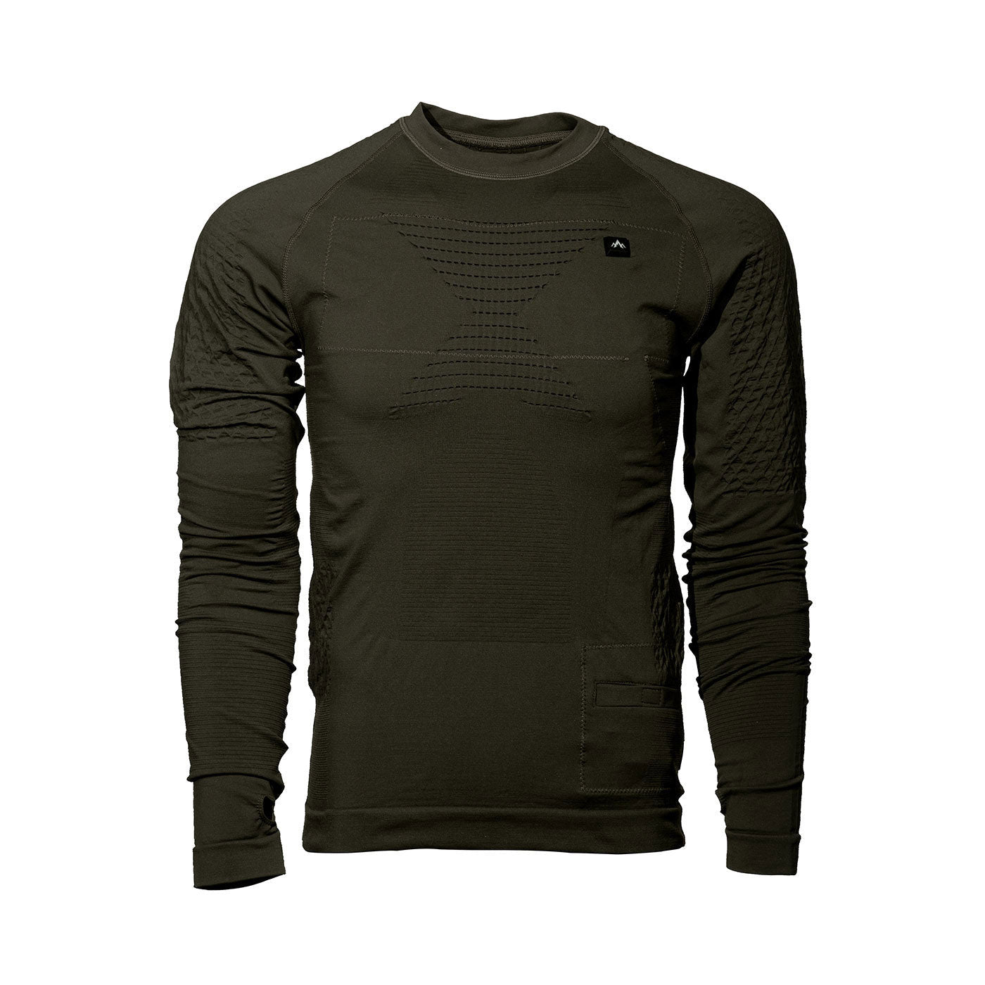 【MUCENT】BRUNO SETUP L LOGO CUT-OUT LAYERED LONG SLEEVE LOGO by Lori Goldstein Long Sleeve 2-Layer Mesh Top on QVC