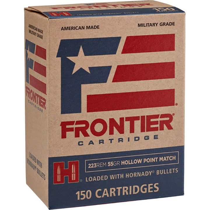 Hornady FRONTIER 223 REM 55 GR HOLLOWPOINT MATCH Centrefire Ammo - 20 Rounds .223 REM