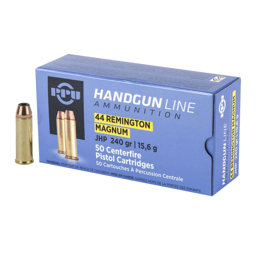 PPU .44 MAG Soft Jacketed Hollow Point Ammo - 20 Rounds