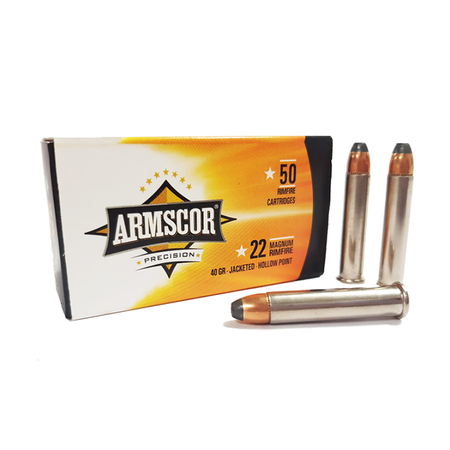 PPU Armscor .22 WMR RX High Velocity HP 40gr Ammo - 50 Rounds .22 WMR