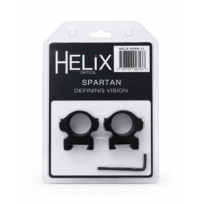 Helix Spartan Aluminium Dovetail 9-11mm Scope Rings - 30mm