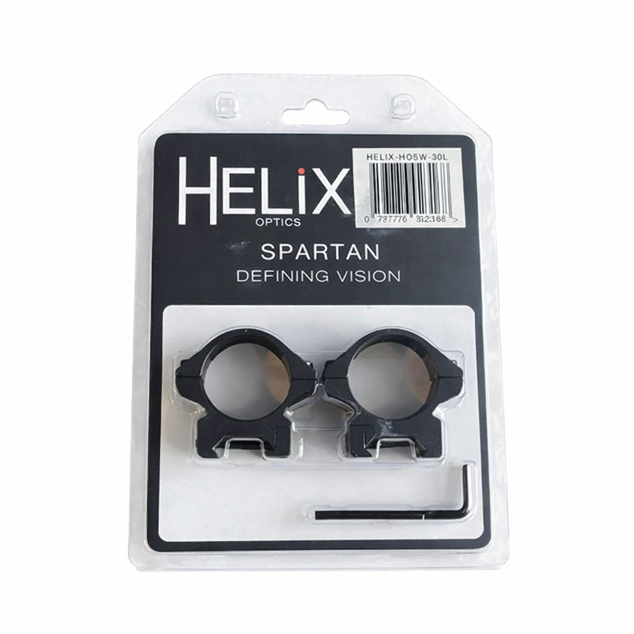Helix Spartan Aluminium Weaver Scope Rings - 30mm