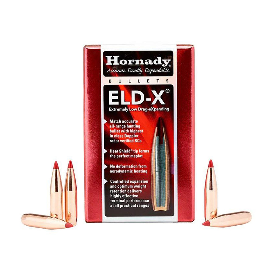 Hornady 25 CAL .257 128 GR ELD-X 1-7.5in Projectile - 100pk