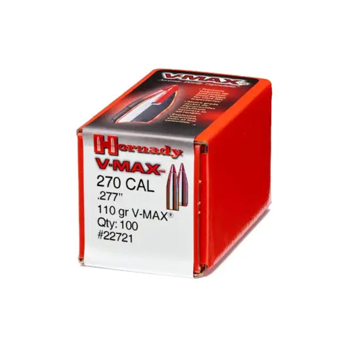 Hornady 270 CAL .277 110 GR V-MAX Projectile - 100pk