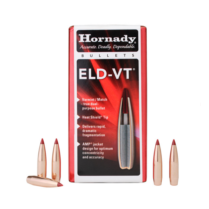 Hornady 30 CAL .308 174 GR ELD-VT Projectile - 100pk