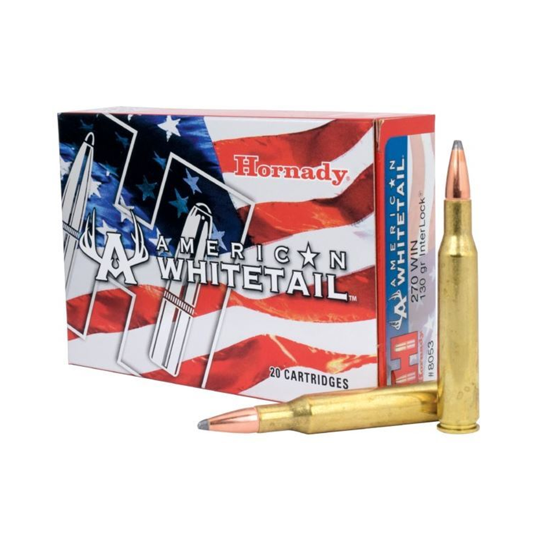 Hornady American Whitetail 270 Win 130Gr Soft Point Centrefire Ammo - 20 Rounds
