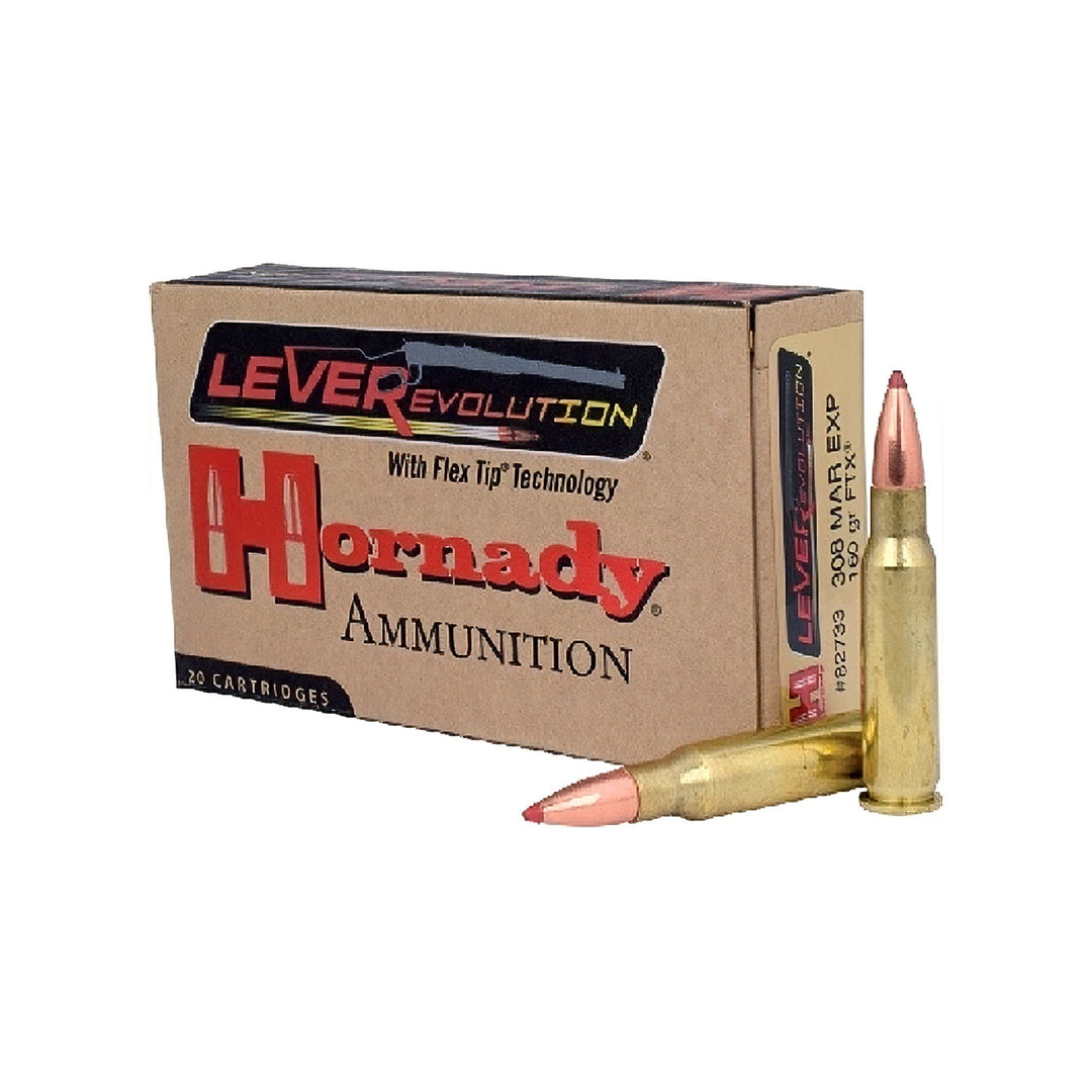 Hornady Lever Evolution 308MAR EXPS 160GR 2660FPS FTX Centrefire Ammo - 20 Rounds